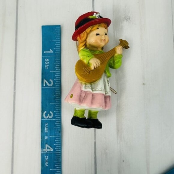1983 Girl Playing Mandolin Music Instrument Christmas Ornament - Picture 11 of 13